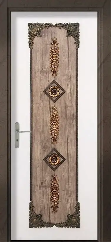 درب ای بی اس گل دار تمام اب بند با لبه iawr-008