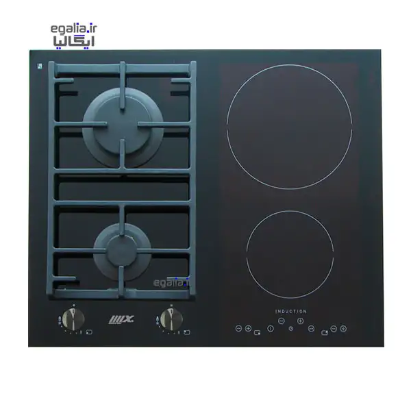 اجاق ترکیبی صفحه ای سرامیکی برق و گاز میکس مدل HB 60 2G 2E