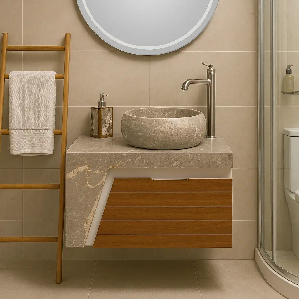 روشویی لوکس مرمریت 303 از برند DLW
