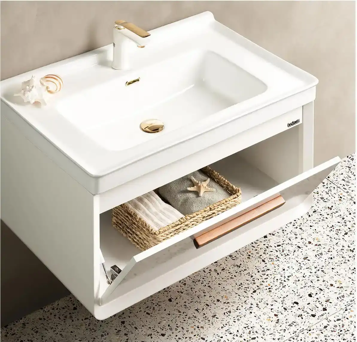 کابینت و روشویی طرح مدرن میلا MILA 800 ابعاد 52 * 77 سانتیمتر