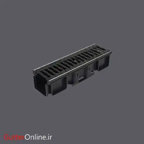 گاتر عرض 14 عمق 11 با درپوش چدن داکتیل مشکی __  گاترهای متنوع در گاترآنلاین
