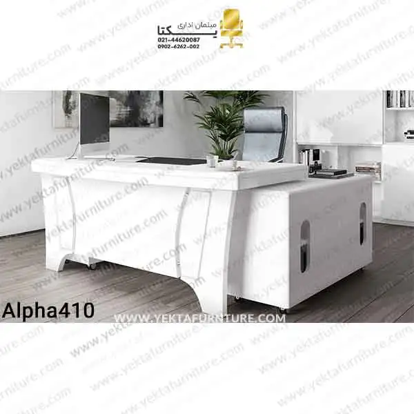 میز مدیریت ام دی اف (MDF) مدل alpha410