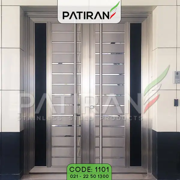 درب استیل چوب کد 1101