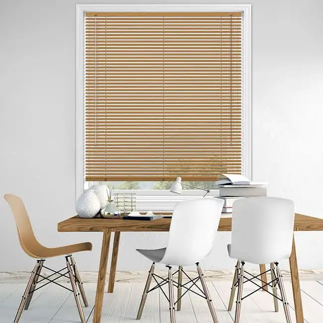 پرده کرکره ای فلزی طرح چوب ۲۵ میلیمتری