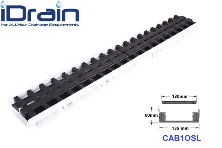 گاتر با گریتینگ اسلات استخری مدل CAB10SL __ گروه ایران درین تولید کانال پیش ساخته وگریتینگ