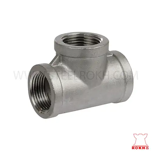 سه راهی دنده ای استیل 304 سایز ½1 اینچ __ استیل رخ متخصص استنلس استیل