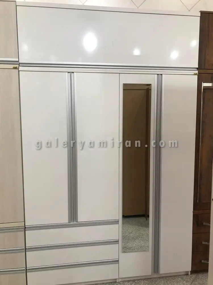 کمد چوبی عرض 150 ارتفاع 240 سه تکه