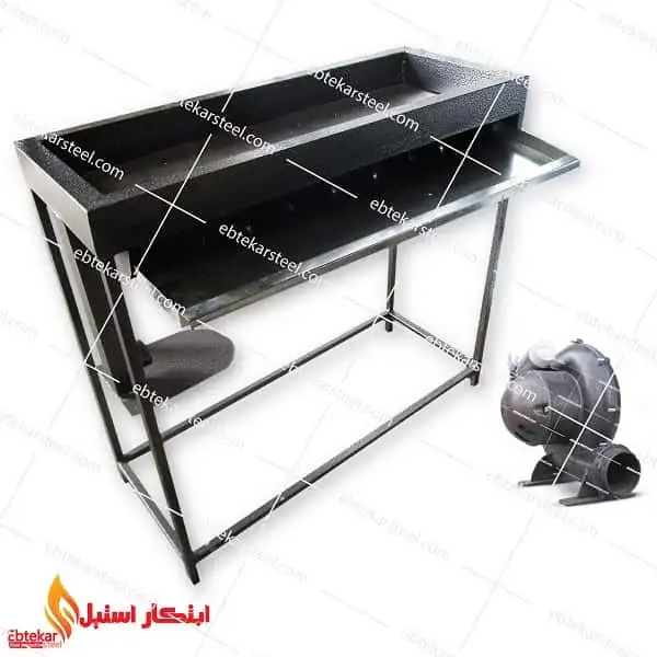 منقل ذغالی پایه دار 100 سانتی