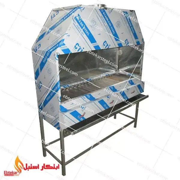 کباب پز گازی 100 دهنه 40 با هود