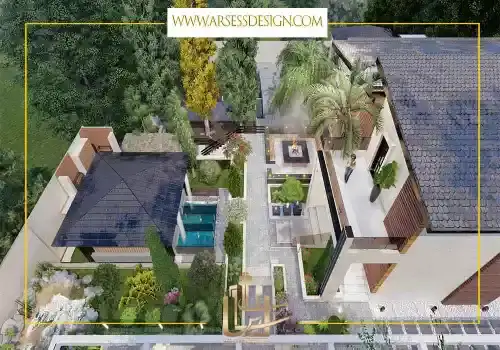محوطه سازی گروه معماری آرسس