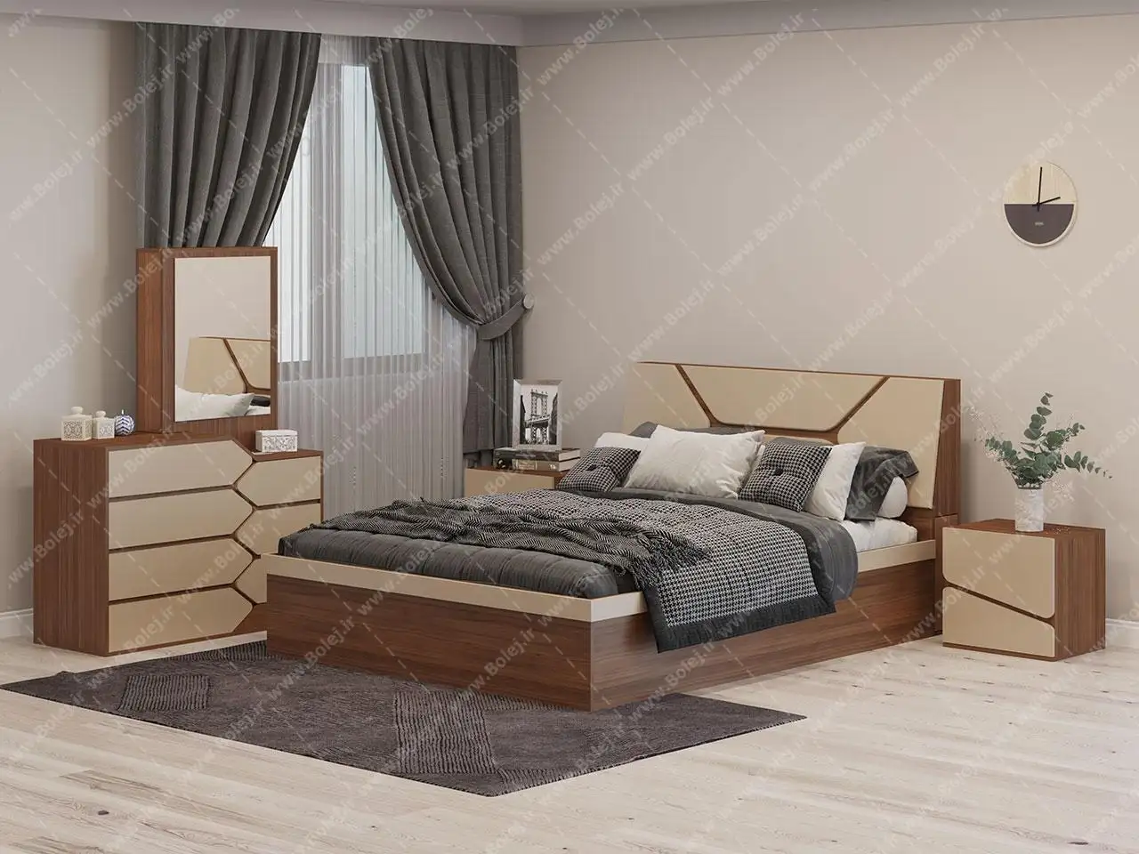 سرویس خواب دونفره اسپرت طرح ترک نهال