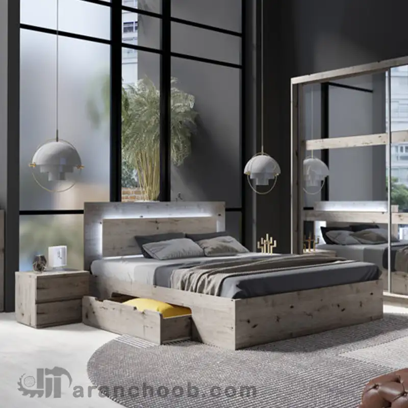تخت خواب چوبی