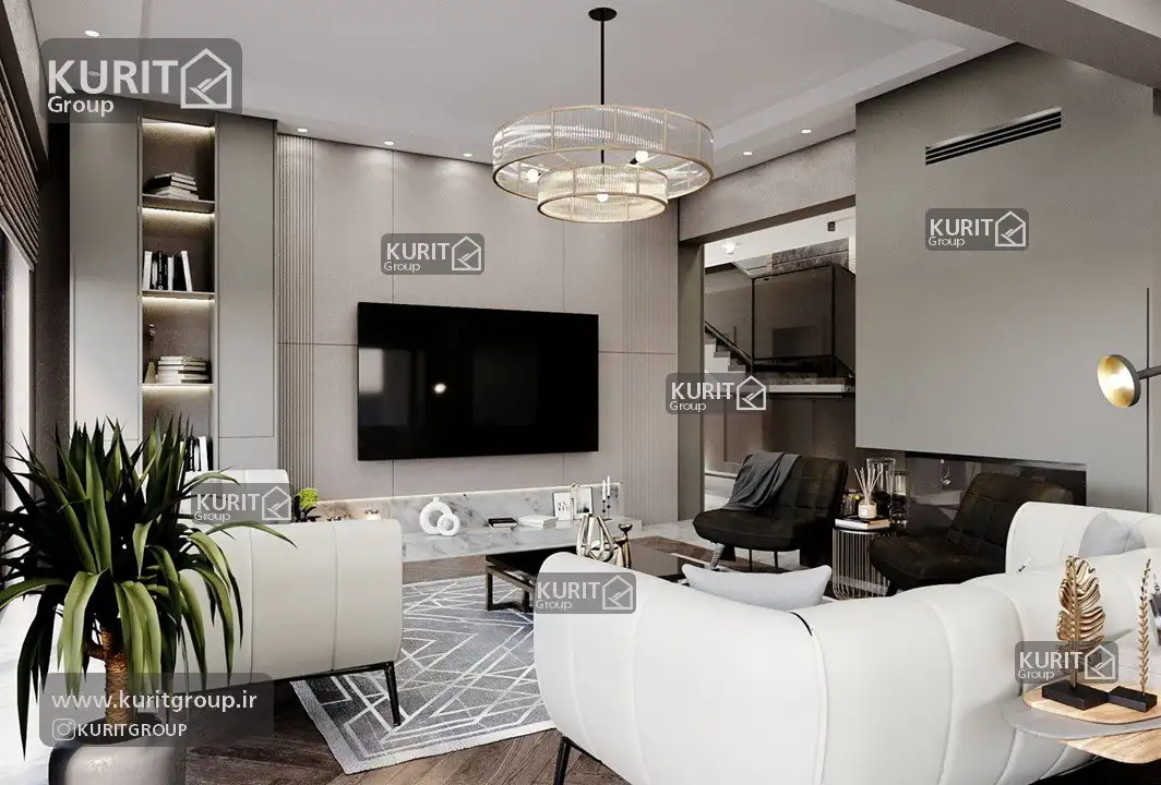 پروژه طراحی داخلی ویلای دوبلکس
