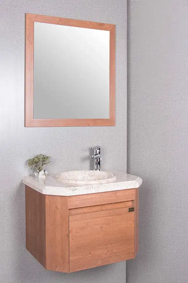 روشویی کابینتی سنگ طبیعی زاویه دار کد 82