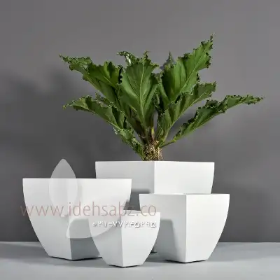 فلاور باکس چهار ضلعی طرح هرم ناقص