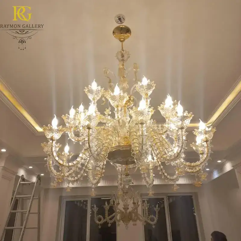 لوستر طبقاتی کریستالی سبک کلاسیک فرم حلزونی __ نوری باشیم بر تاریکی دنیای دوست داران زیبایی