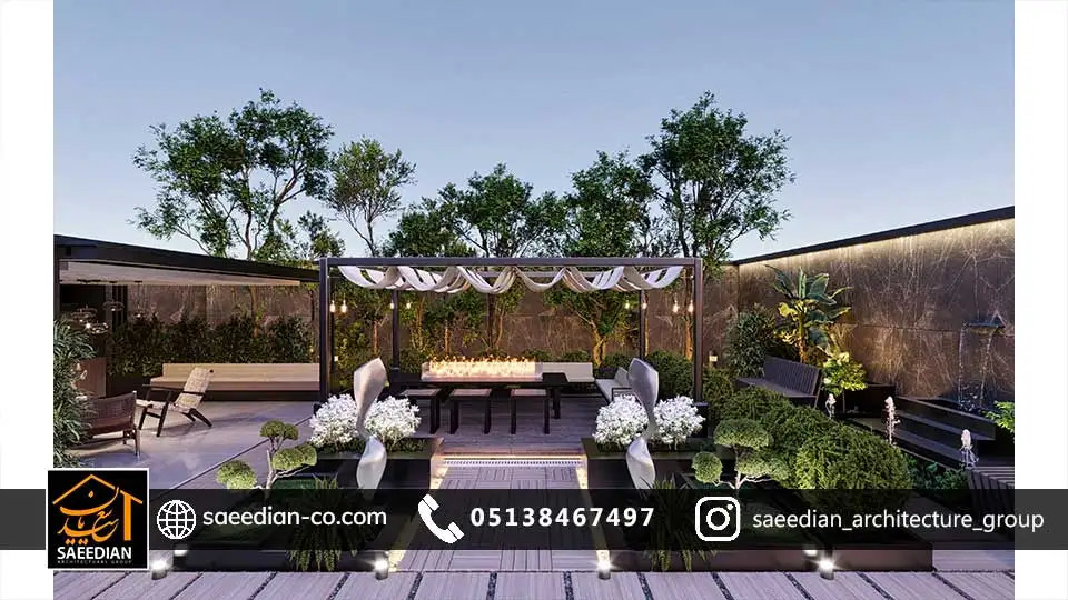 طراحی حیاط مسکونی
