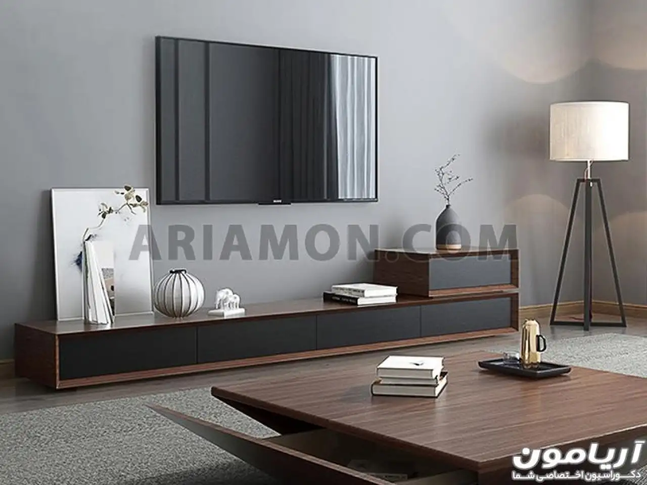 میز تلویزیون ساده و شیک 75،85 اینچ