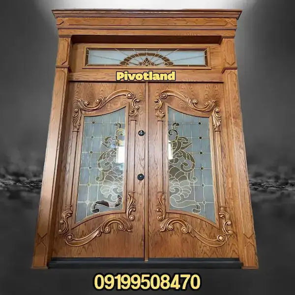 درب پیوت تمام چوب و منبت