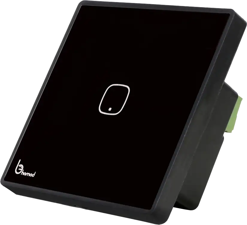 کلید لمسی هوشمند تک پل مشکی