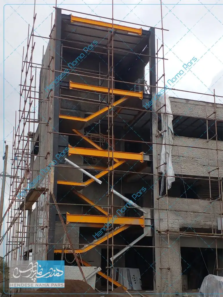 کرتین وال ساختمان اداری شهرک صنعتی سفیدرود رشت