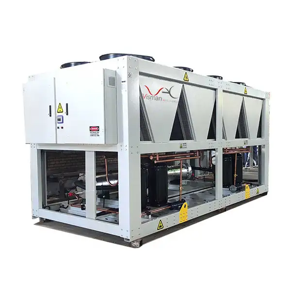 چیلر ۱۰۰ تن تبرید تراکمی هوا خنک ویسمن مدل Vis-CHL100