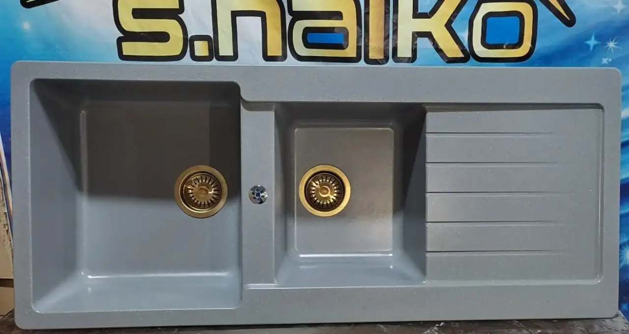 سینک گرانیتی طوسی شن دار
