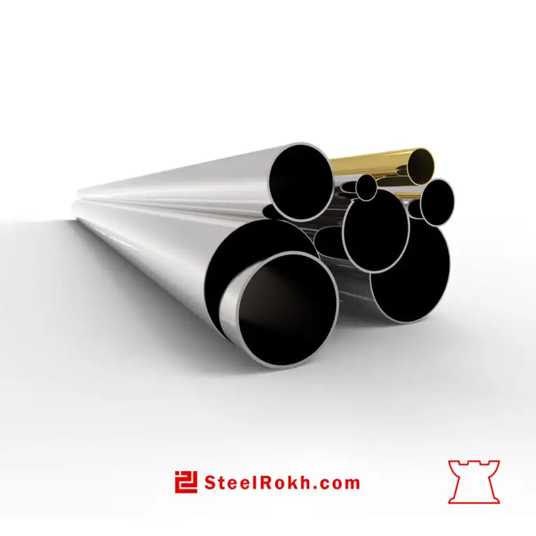 لوله دکوراتیو استیل 304 قطر 51 ضخامت 1.1 براق شاخه 6 متری __ استیل رخ متخصص استنلس استیل