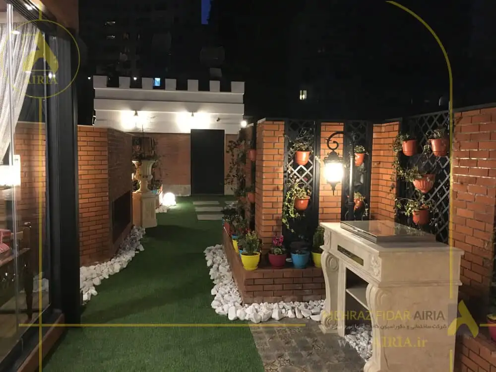 طراحی و اجرای روف گاردن در منطقه فرشته تهران (Roof garden)