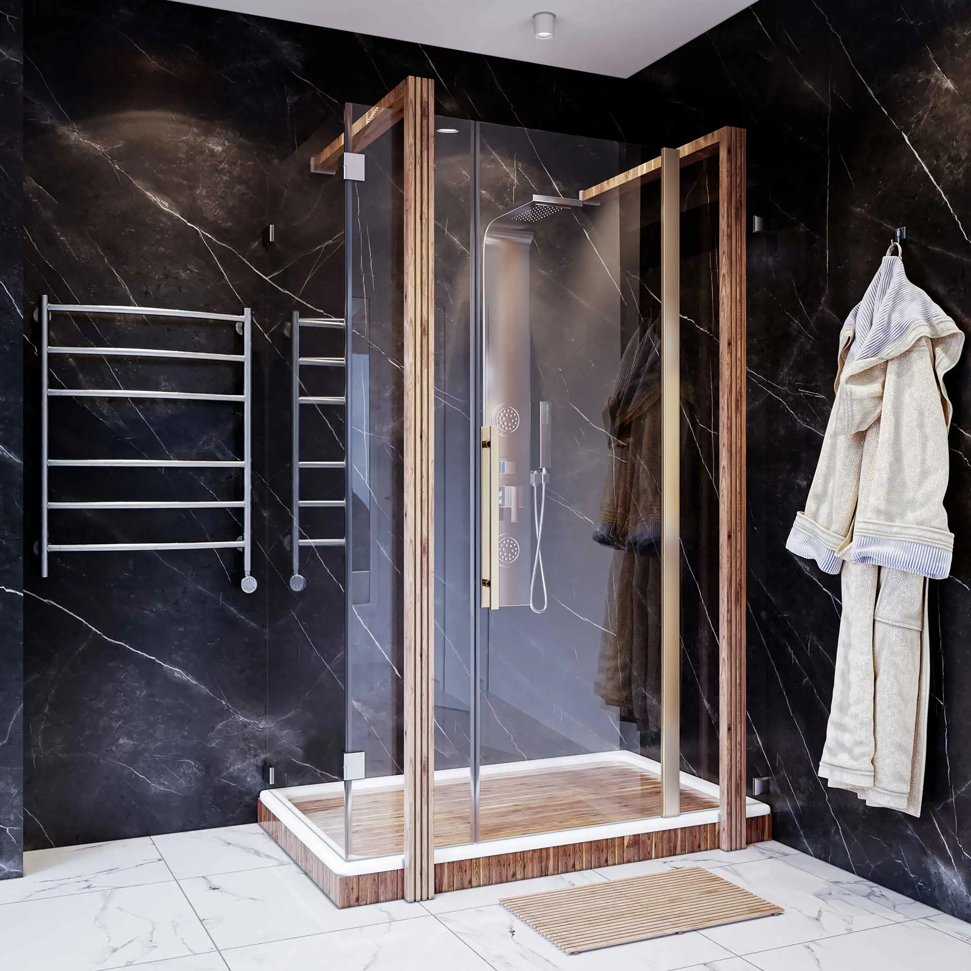 کابین دوش حمام و پارتیشن لاکچری