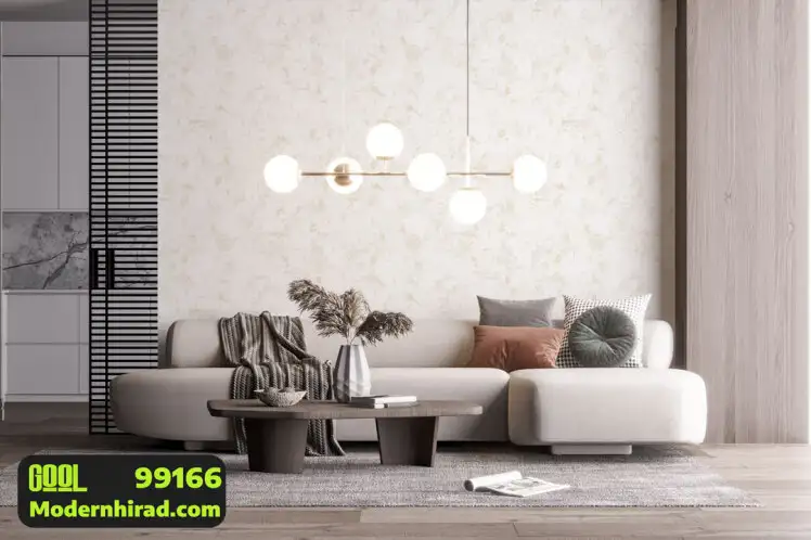 کاغذدیواری کرم با شاین طلایی طرح پتینه 99166 __ مدرن هیراد وارد کننده کاغذ دیواری قابل شستشو