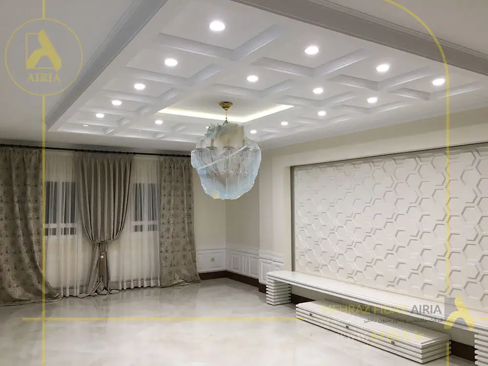 بازسازی، طراحی و اجرای دکوراسیون پذیرایی خانه در منظریه تهران