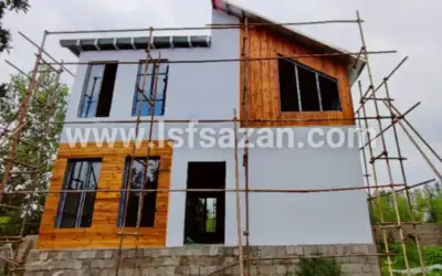 اجرای 165 متر ویلای ال اس اف دوبلکس (lsf) در گیلان