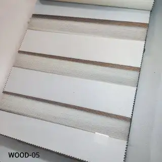 پرده زبرا مدل WOOD-05