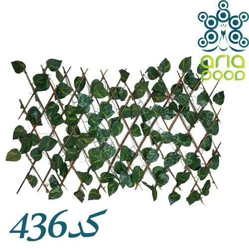دیوار سبز آکاردئونی چوبی
