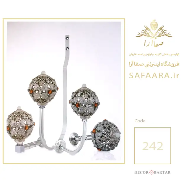 گل میخ طرح تاج اکلیک دار __ تولید و پخش کتیبه و لوازم پرده صفاریان