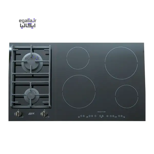 اجاق ترکیبی صفحه ای سرامیکی برق و گاز میکس مدل HB 90 2G 4E