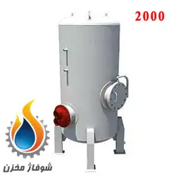 منبع کویل دار (ایستاده) عمودی 2000 لیتر ( 6) میل